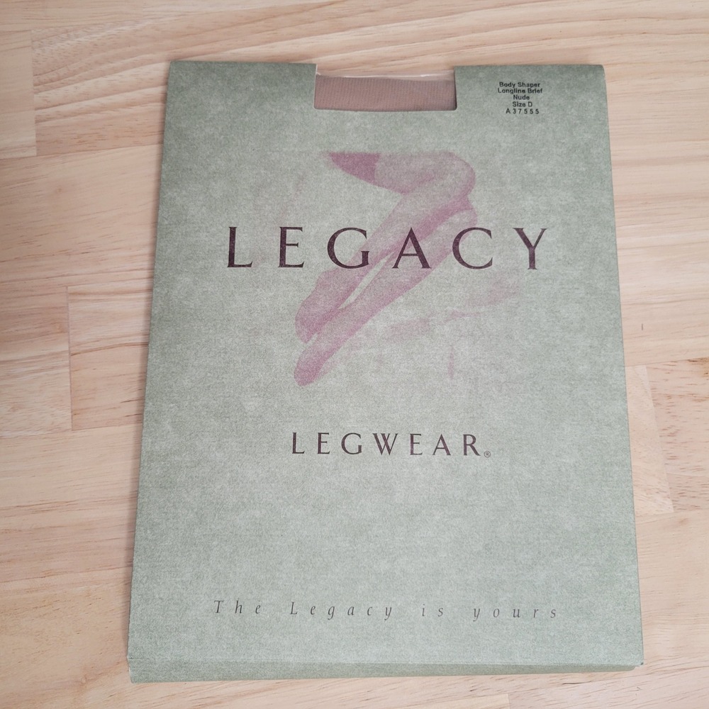 Legacy Legwear Body Shaper Longline Brief Nude Pantyhose Size D NEW‎